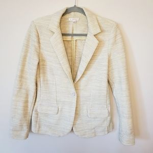 CAbi Lemonzest Single Button Closure Tweed Blazer